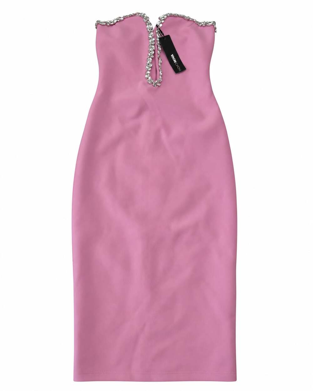 Fashion Nova Sweetest Heart Embellished Midi Dress Pink